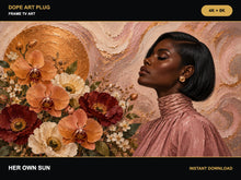 Load image into Gallery viewer, Her Own Sun | Black Woman Frame TV Art, 4K &amp; 8K