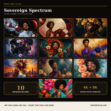 Load image into Gallery viewer, Sovereign Spectrum — 10-Piece Afrocentric Frame TV Art Collection | 4K &amp; 8K