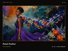Load image into Gallery viewer, Petals and Poise — 10-Piece Black Woman Floral Frame TV Art Collection | 4K &amp; 8K