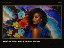 Load image into Gallery viewer, Petals and Poise — 10-Piece Black Woman Floral Frame TV Art Collection | 4K &amp; 8K