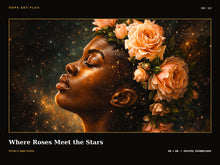 Load image into Gallery viewer, Petals and Poise — 10-Piece Black Woman Floral Frame TV Art Collection | 4K &amp; 8K