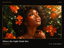 Load image into Gallery viewer, Petals and Poise — 10-Piece Black Woman Floral Frame TV Art Collection | 4K &amp; 8K