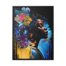 Load image into Gallery viewer, Black Art Gallery Canvas Wrap, Afrocentric Gift, Juneteenth Gift, Vertical Frame