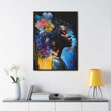Load image into Gallery viewer, Black Art Gallery Canvas Wrap, Afrocentric Gift, Juneteenth Gift, Vertical Frame