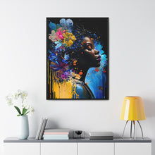 Load image into Gallery viewer, Black Art Gallery Canvas Wrap, Afrocentric Gift, Juneteenth Gift, Vertical Frame