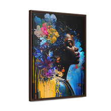 Load image into Gallery viewer, Black Art Gallery Canvas Wrap, Afrocentric Gift, Juneteenth Gift, Vertical Frame