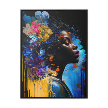 Load image into Gallery viewer, Black Art Gallery Canvas Wrap, Afrocentric Gift, Juneteenth Gift, Vertical Frame