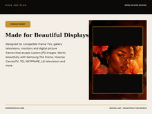 Load image into Gallery viewer, Royal Bloom Reverie — 10-Piece Black Woman Frame TV Art Collection | 4K &amp; 8K