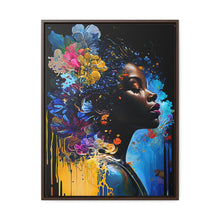 Load image into Gallery viewer, Black Art Gallery Canvas Wrap, Afrocentric Gift, Juneteenth Gift, Vertical Frame
