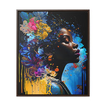 Load image into Gallery viewer, Black Art Gallery Canvas Wrap, Afrocentric Gift, Juneteenth Gift, Vertical Frame
