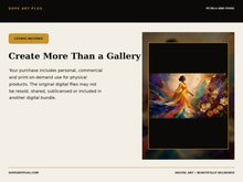 Load image into Gallery viewer, Petals and Poise — 10-Piece Black Woman Floral Frame TV Art Collection | 4K &amp; 8K