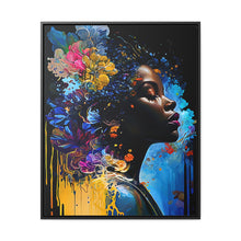 Load image into Gallery viewer, Black Art Gallery Canvas Wrap, Afrocentric Gift, Juneteenth Gift, Vertical Frame