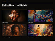 Load image into Gallery viewer, Petals and Poise — 10-Piece Black Woman Floral Frame TV Art Collection | 4K &amp; 8K