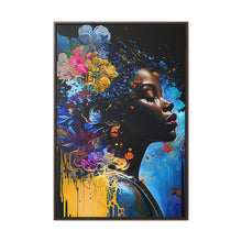 Load image into Gallery viewer, Black Art Gallery Canvas Wrap, Afrocentric Gift, Juneteenth Gift, Vertical Frame