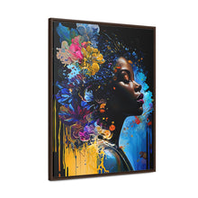Load image into Gallery viewer, Black Art Gallery Canvas Wrap, Afrocentric Gift, Juneteenth Gift, Vertical Frame
