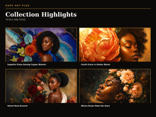 Load image into Gallery viewer, Petals and Poise — 10-Piece Black Woman Floral Frame TV Art Collection | 4K &amp; 8K