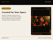 Load image into Gallery viewer, Petals and Poise — 10-Piece Black Woman Floral Frame TV Art Collection | 4K &amp; 8K