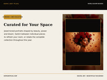 Load image into Gallery viewer, Royal Bloom Reverie — 10-Piece Black Woman Frame TV Art Collection | 4K &amp; 8K