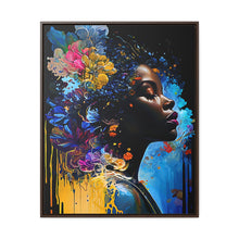 Load image into Gallery viewer, Black Art Gallery Canvas Wrap, Afrocentric Gift, Juneteenth Gift, Vertical Frame