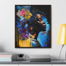 Load image into Gallery viewer, Black Art Gallery Canvas Wrap, Afrocentric Gift, Juneteenth Gift, Vertical Frame