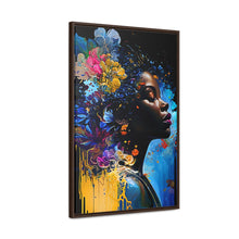 Load image into Gallery viewer, Black Art Gallery Canvas Wrap, Afrocentric Gift, Juneteenth Gift, Vertical Frame