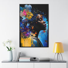 Load image into Gallery viewer, Black Art Gallery Canvas Wrap, Afrocentric Gift, Juneteenth Gift, Vertical Frame