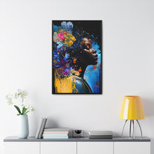 Load image into Gallery viewer, Black Art Gallery Canvas Wrap, Afrocentric Gift, Juneteenth Gift, Vertical Frame