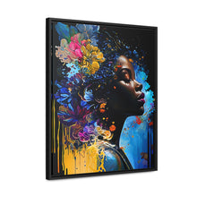 Load image into Gallery viewer, Black Art Gallery Canvas Wrap, Afrocentric Gift, Juneteenth Gift, Vertical Frame