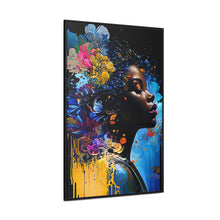 Load image into Gallery viewer, Black Art Gallery Canvas Wrap, Afrocentric Gift, Juneteenth Gift, Vertical Frame
