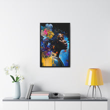 Load image into Gallery viewer, Black Art Gallery Canvas Wrap, Afrocentric Gift, Juneteenth Gift, Vertical Frame