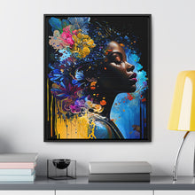 Load image into Gallery viewer, Black Art Gallery Canvas Wrap, Afrocentric Gift, Juneteenth Gift, Vertical Frame