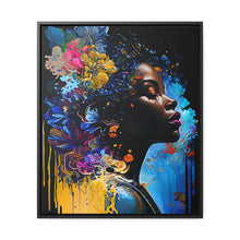 Load image into Gallery viewer, Black Art Gallery Canvas Wrap, Afrocentric Gift, Juneteenth Gift, Vertical Frame