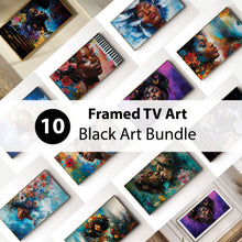 Load image into Gallery viewer, 10-Piece Black Art for Frame TV – Colorful Portrait Digital Download, 4K TV Art