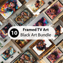 Load image into Gallery viewer, Samsung Frame TV Art, Black Art Bundle, Set of 10 (Digital Download)