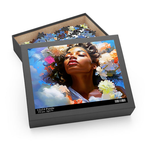 Cloud Art Puzzle Black Art Colorful (120, 252, 500-Piece)