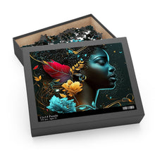 Load image into Gallery viewer, Black woman Aquatic Art Puzzle Family Game (120, 252, 500-Piece)