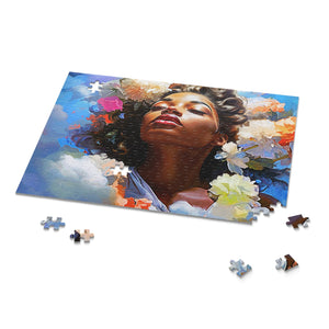 Cloud Art Puzzle Black Art Colorful (120, 252, 500-Piece)