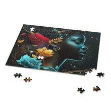 Load image into Gallery viewer, Black woman Aquatic Art Puzzle Family Game (120, 252, 500-Piece)