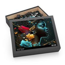 Load image into Gallery viewer, Black woman Aquatic Art Puzzle Family Game (120, 252, 500-Piece)