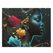 Load image into Gallery viewer, Black woman Aquatic Art Puzzle Family Game (120, 252, 500-Piece)