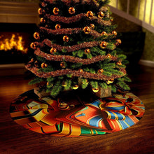 Load image into Gallery viewer, Modern Tree Skirt, Contemporary Festive Style, Round Tree Skirt