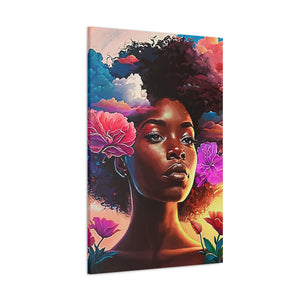 Cloud Art Canvas Gallery Wrap Abstract Black Art Digital Art