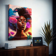 Load image into Gallery viewer, Cloud Art Canvas Gallery Wrap Abstract Black Art Digital Art