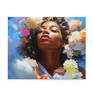 Cloud Art Puzzle Black Art Colorful (120, 252, 500-Piece)