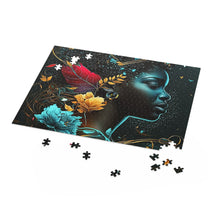 Load image into Gallery viewer, Black woman Aquatic Art Puzzle Family Game (120, 252, 500-Piece)