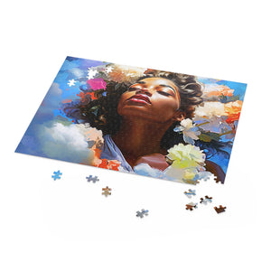 Cloud Art Puzzle Black Art Colorful (120, 252, 500-Piece)