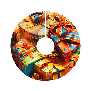 Modern Tree Skirt, Contemporary Festive Style, Round Tree Skirt