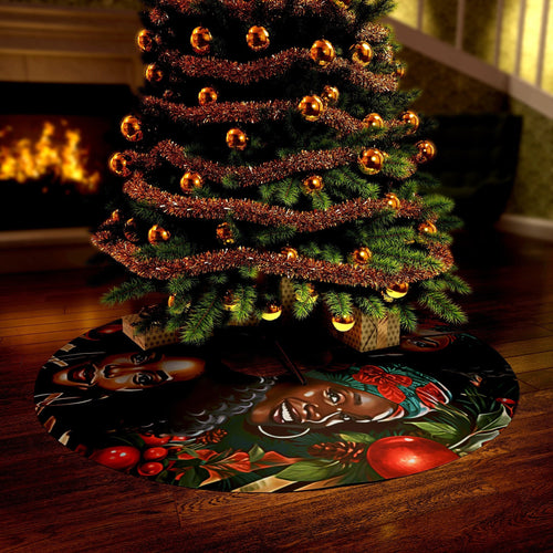 Unique Tree Skirt, One-of-a-Kind Decor, Round Tree Skirt