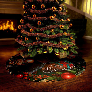 Unique Tree Skirt, One-of-a-Kind Decor, Round Tree Skirt