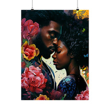 Load image into Gallery viewer, Love and Passion Canvas Art, Affectionate Couple Print, Heartwarming Gift